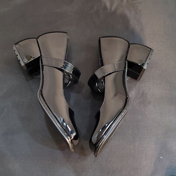 BRAND NEW CHLOE+CHASE SQUARE TOE MARY JANE LOW BLOCK HEEL SHOE G1 - Picture 11 of 15